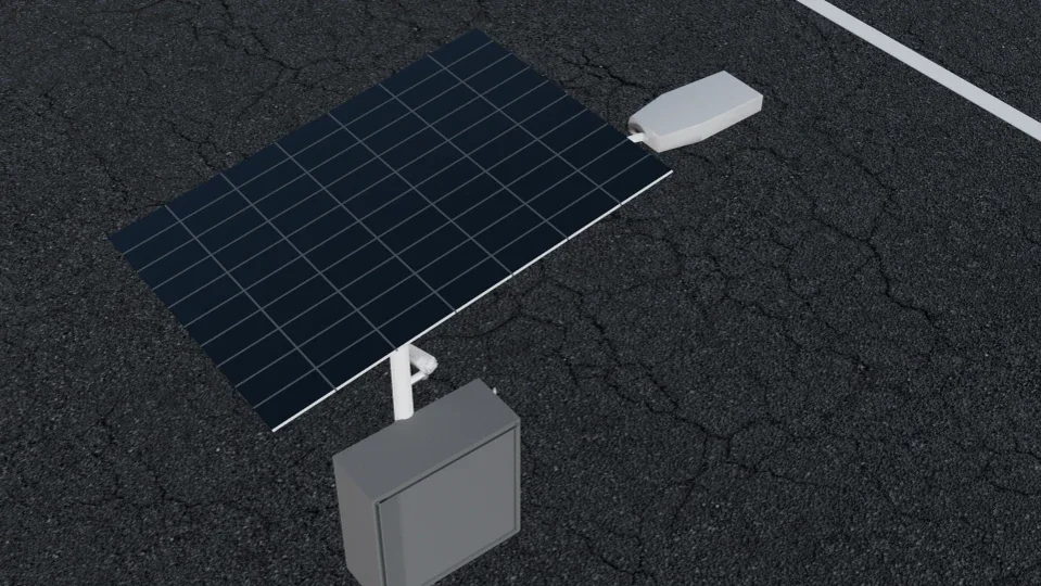 CaneaTech solar panel and smart LED lamp